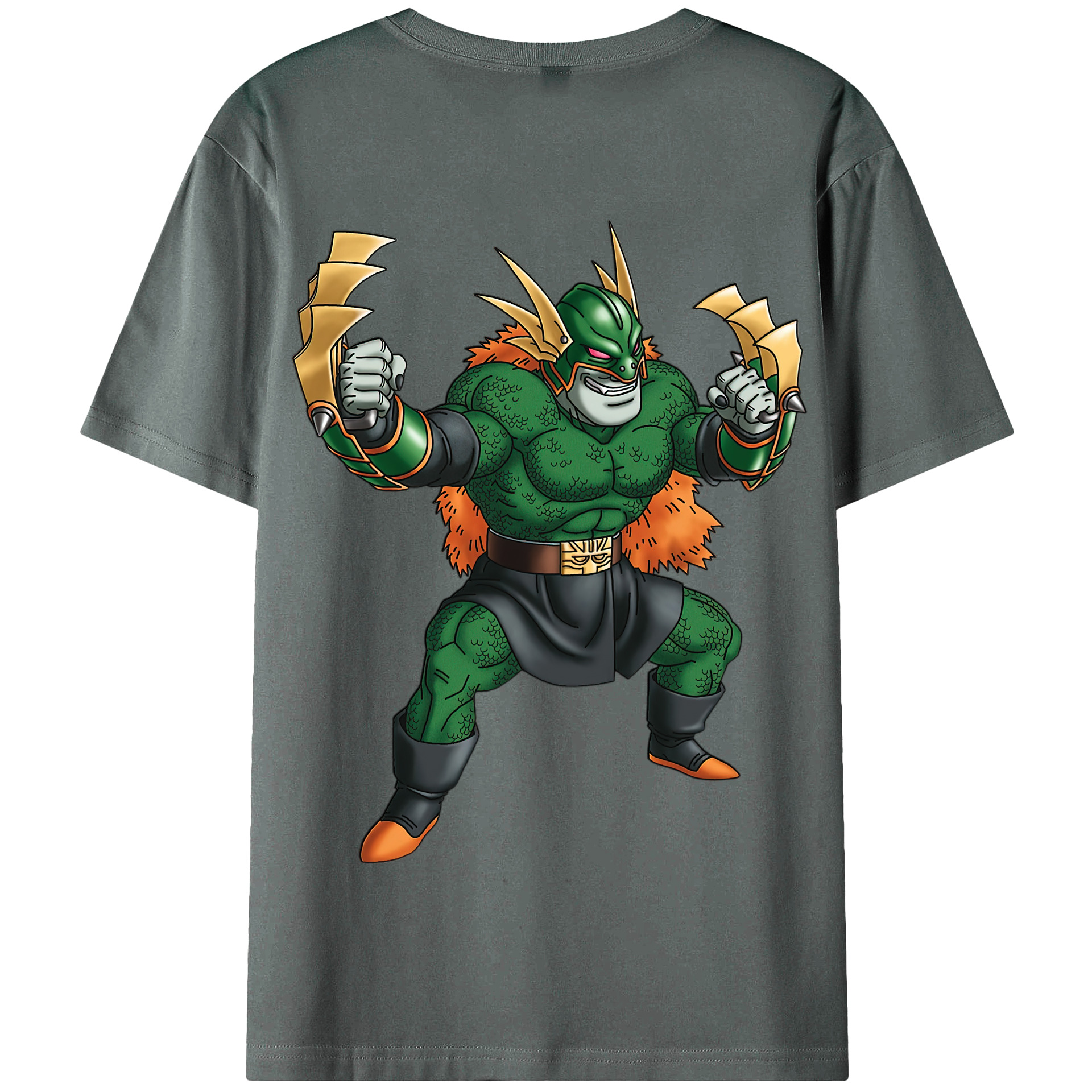 （画像用） ドラゴンクエスト Doragon Kuesuto Dragon Quest 綿100％半袖Tシャツ（背面プリント）